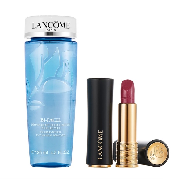 NEW LANCOME Bi-Facil Eye Makeup Remover adn lipstick full size - Picture 1 of 1